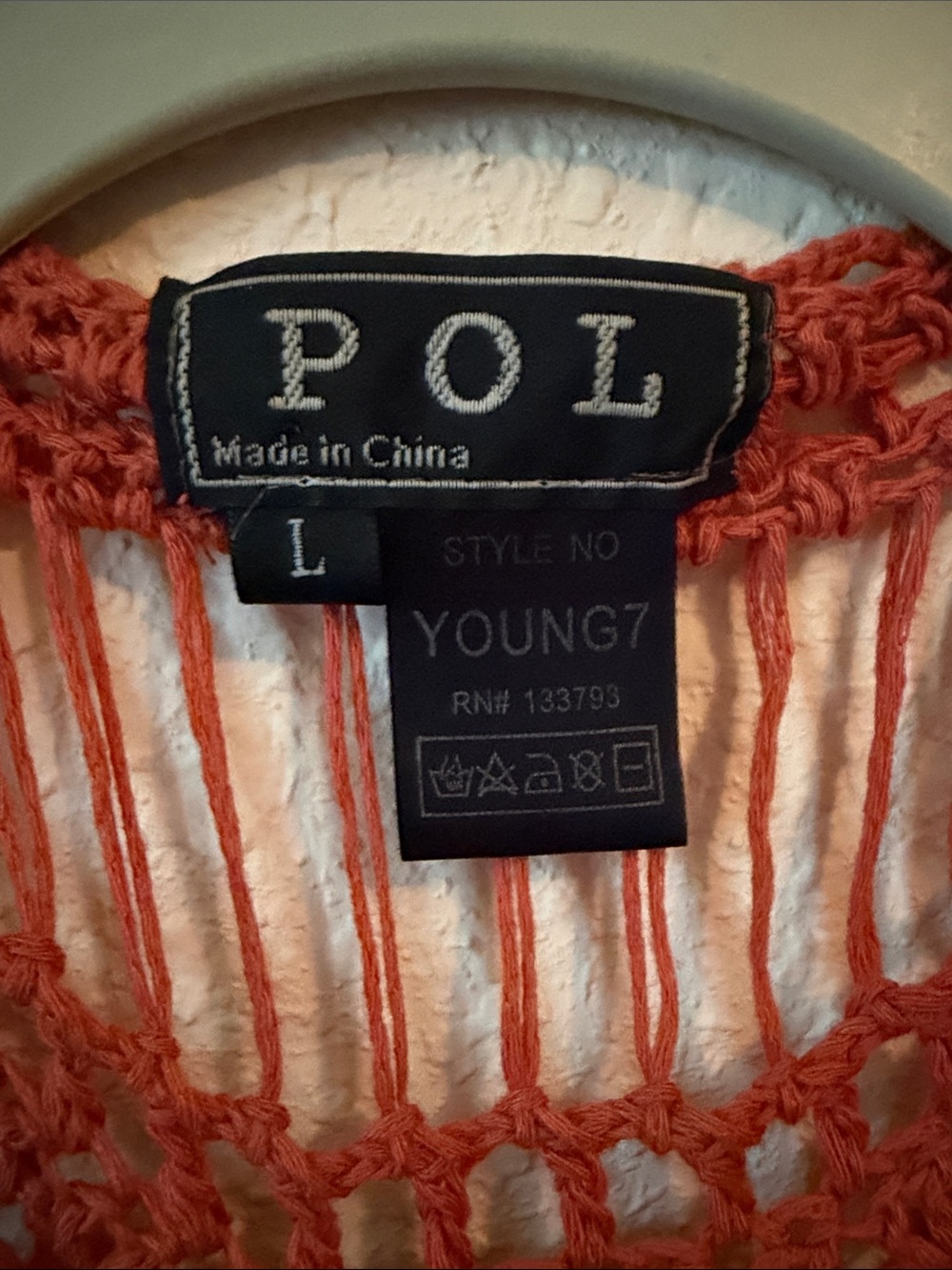 POL Open Weave Flyaway Fringe Vest - Picture 4 of 9
